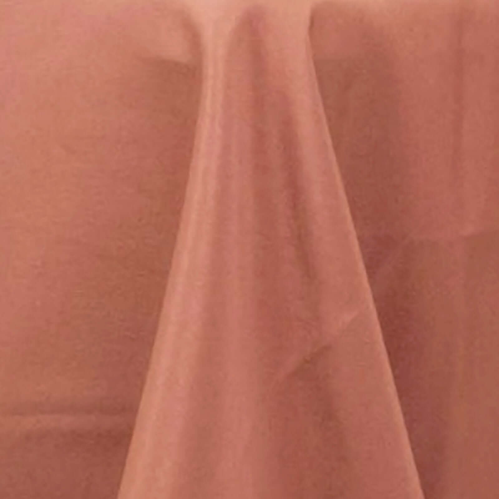 Premium Polyester 108" Round Tablecloth Terracotta (Rust) - Wrinkle-Resistant 220GSM Table Cover