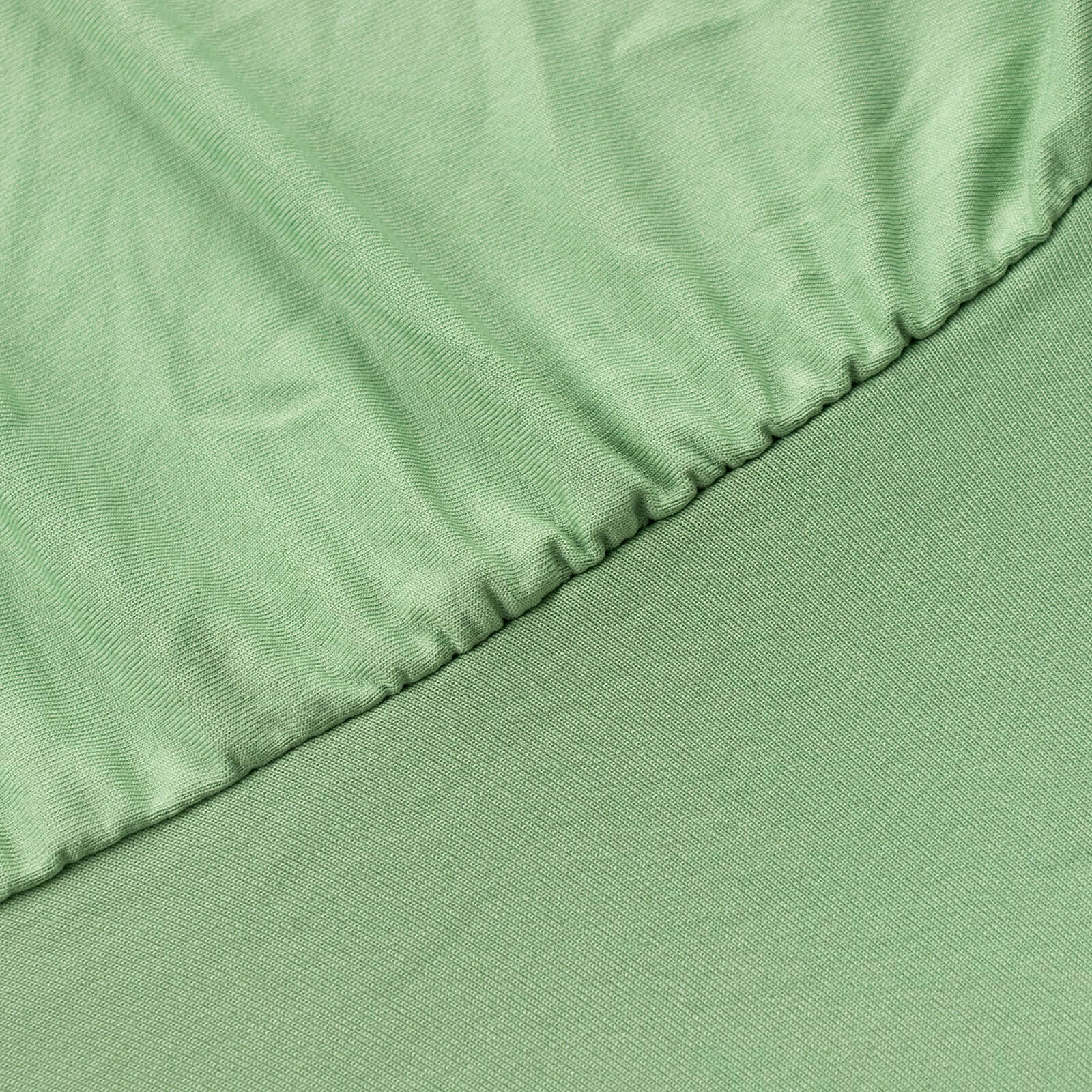 Spandex Rectangle 72"x30" Table Skirt Sage Green with Wavy Skirt-Like Effect Table Cover