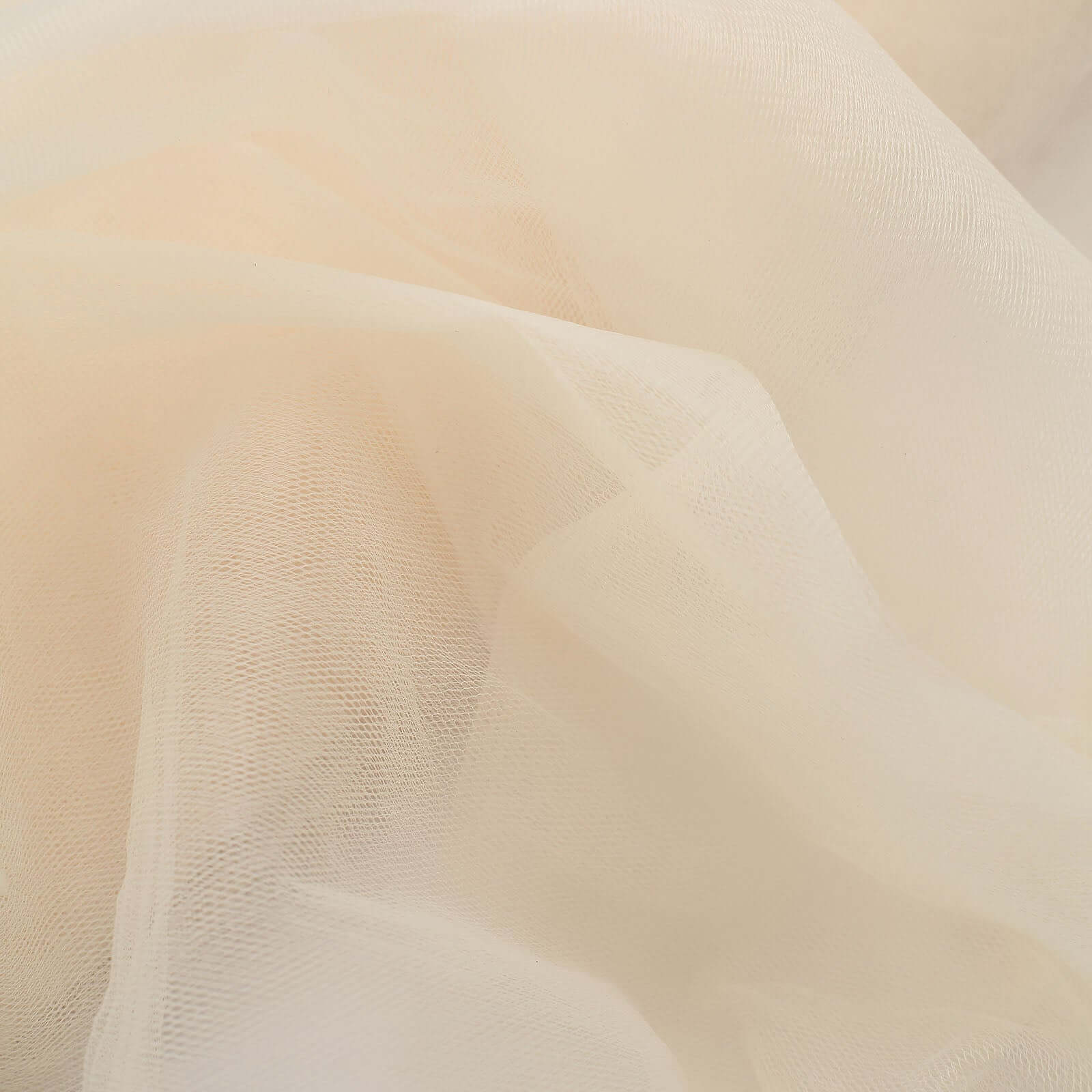 54"x40 Yards Ivory Tulle Fabric Bolt, DIY Crafts Sheer Fabric Roll