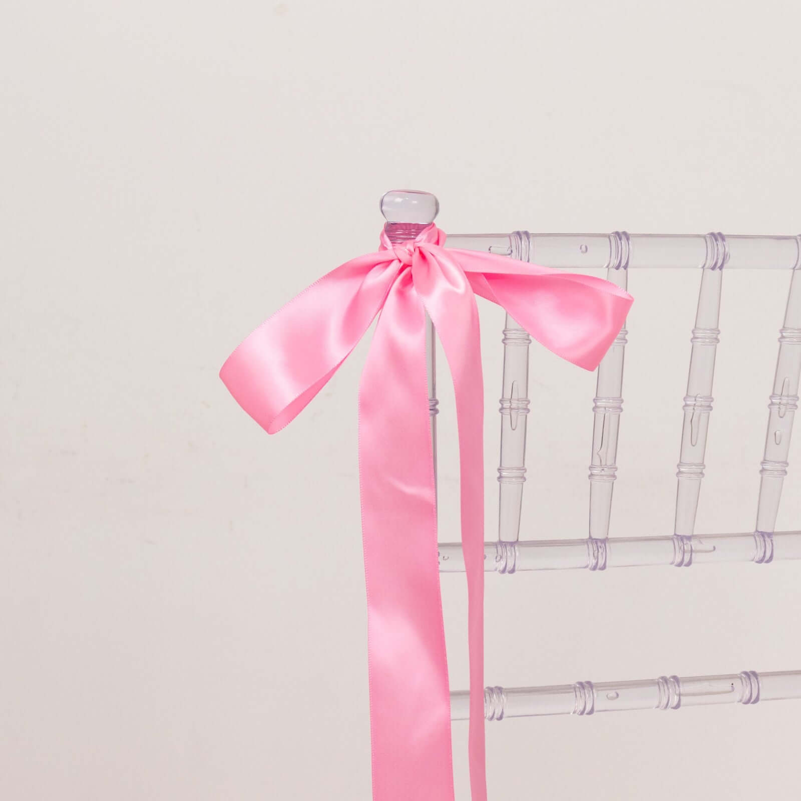 50 Yards 1.5" Pink Single Face Decorative Satin Ribbon
