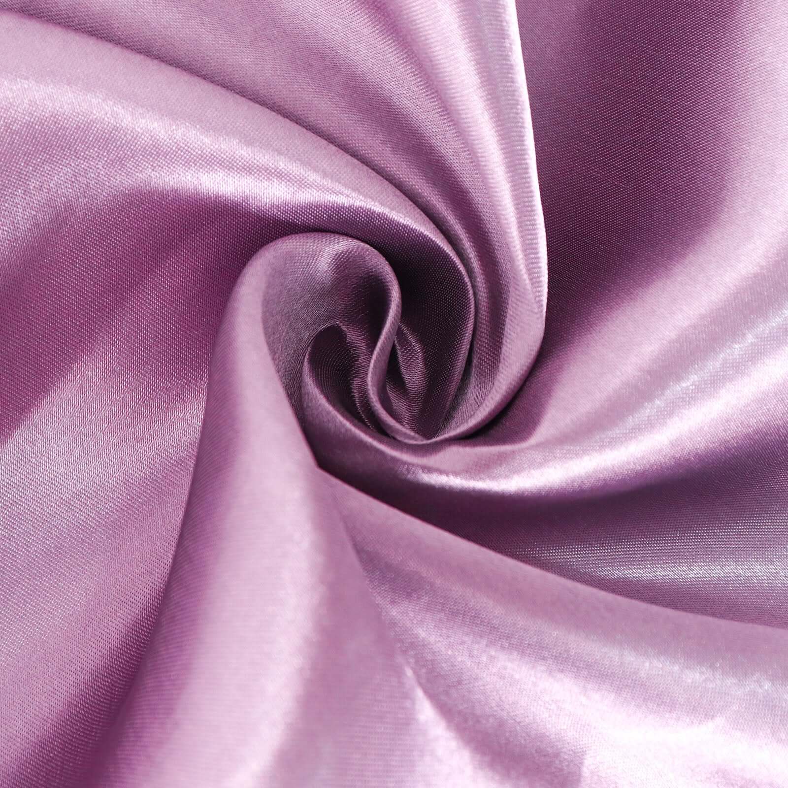 Satin Rectangular 90"x132" Tablecloth Violet Amethyst Satin - Seamless Table Cover