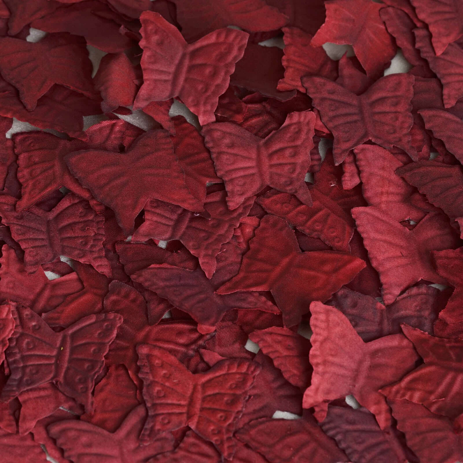 500-Pack Butterfly Scatters Burgundy Silk Confetti - Decorative Party Table Accents