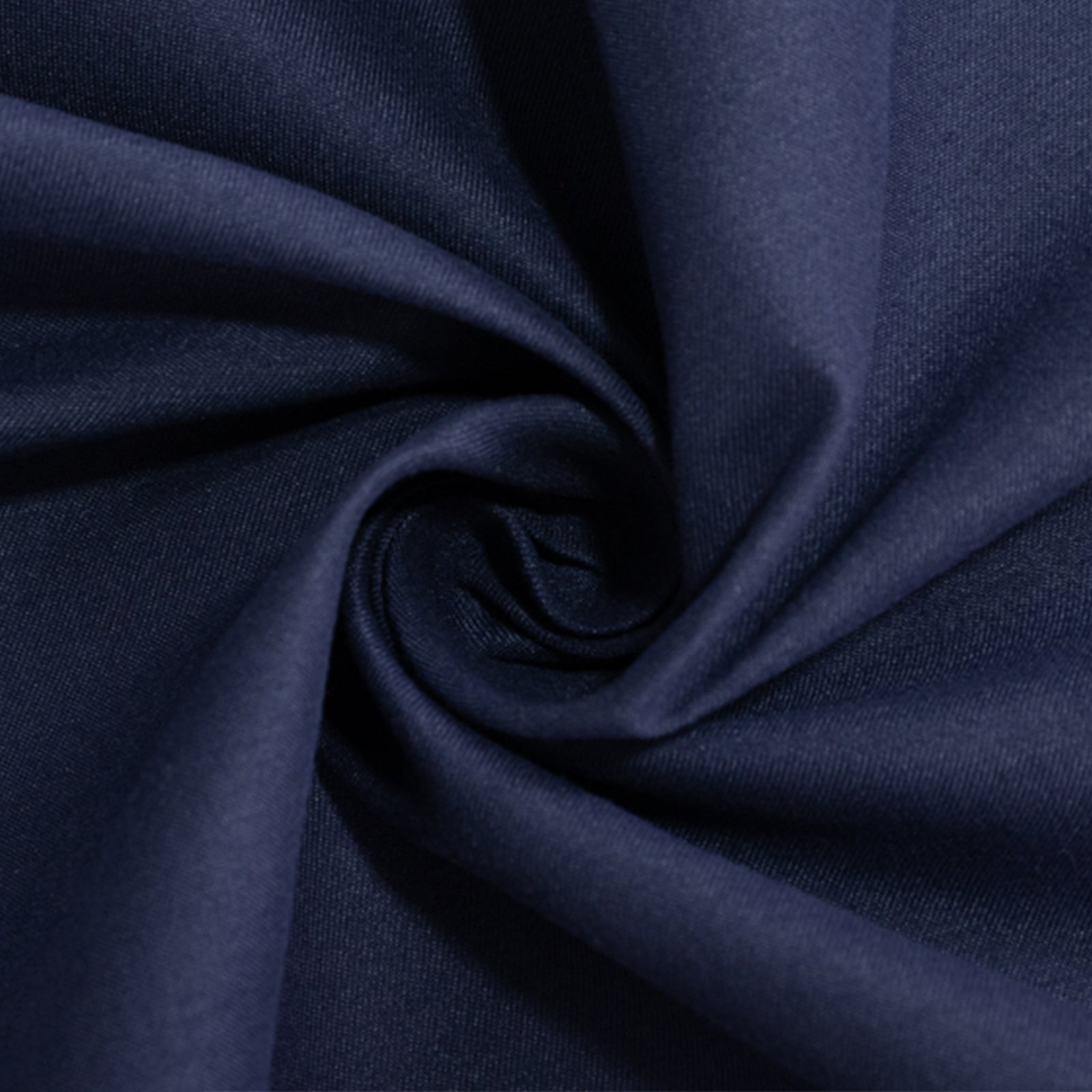 Cotton Blend 120" Round Tablecloth Navy Blue - Seamless Wrinkle-Resistant Table Cover