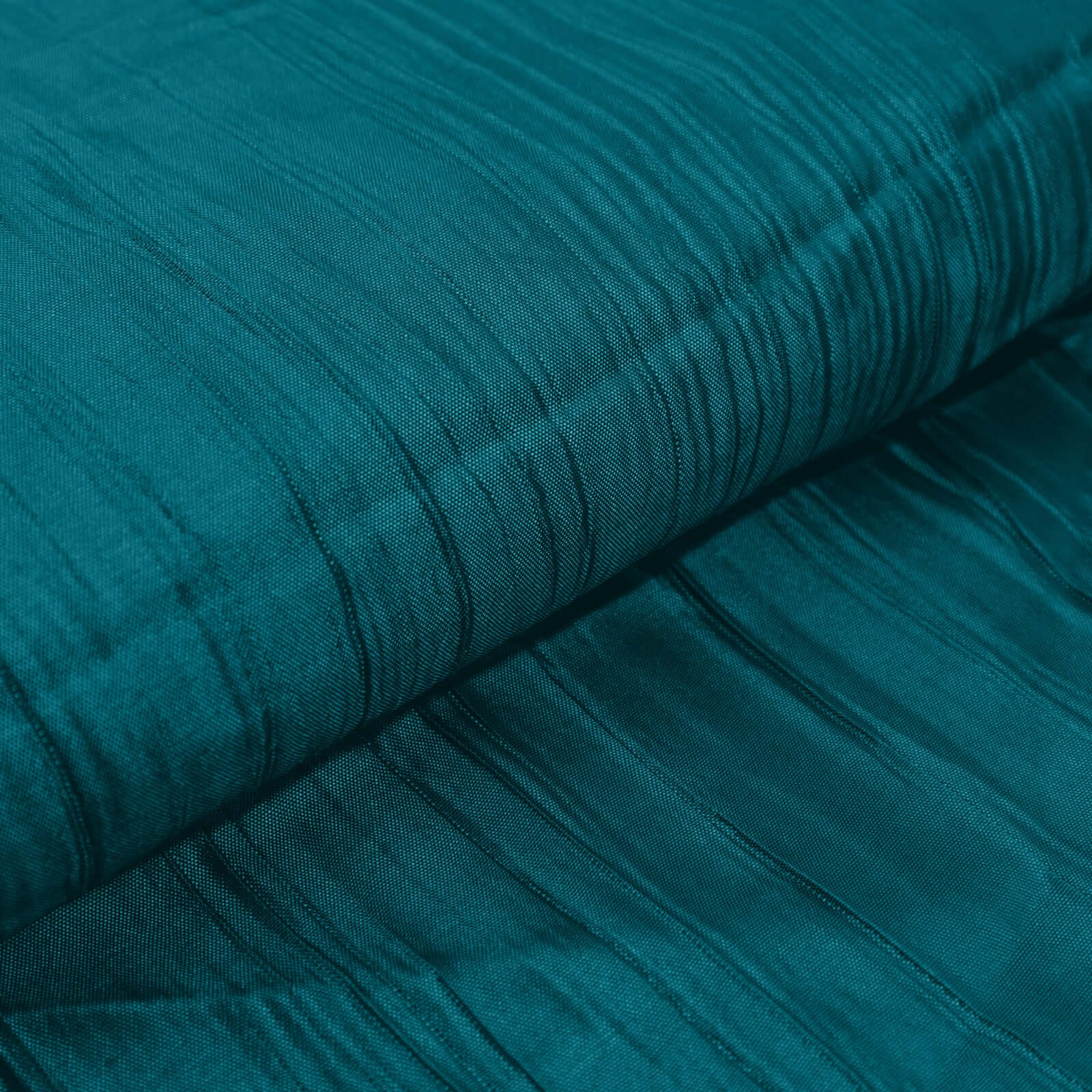 54"x10 Yards Peacock Teal Accordion Crinkle Taffeta Fabric Bolt