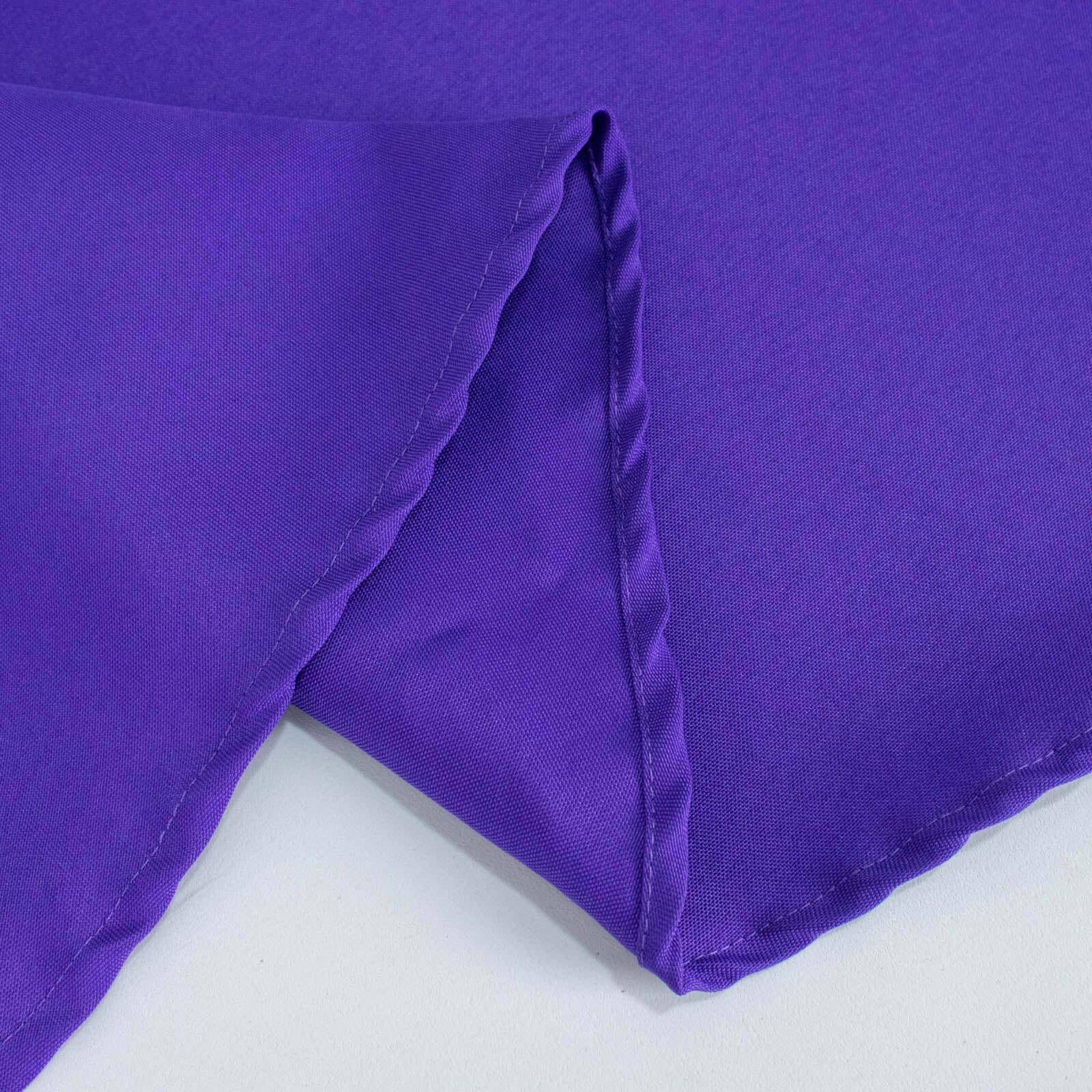 Premium Polyester 90" Round Tablecloth Purple - Stain and Wrinkle-Resistant Design with 220GSM Thickness Table Cover