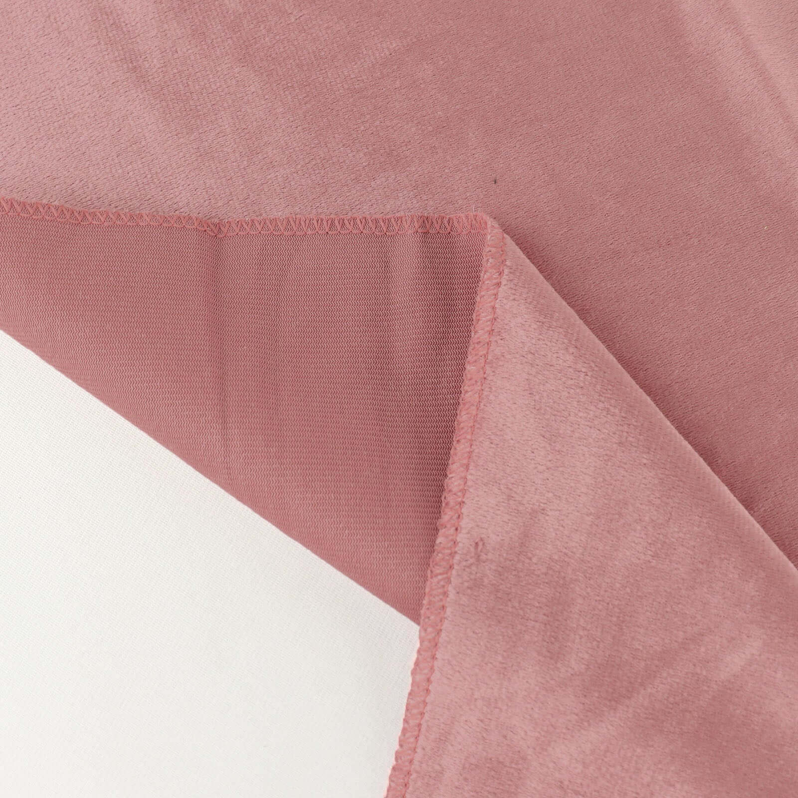Velvet 72"x72" Table Overlay Square Tablecloth Dusty Rose - Premium Soft Finish Table Topper
