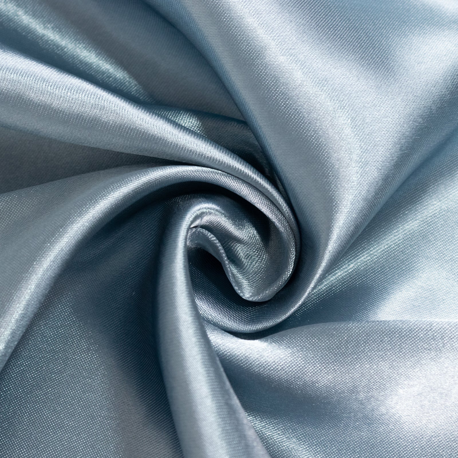 Satin 90"x90" Table Overlay Square Tablecloth Dusty Blue - Smooth Finish Table Topper
