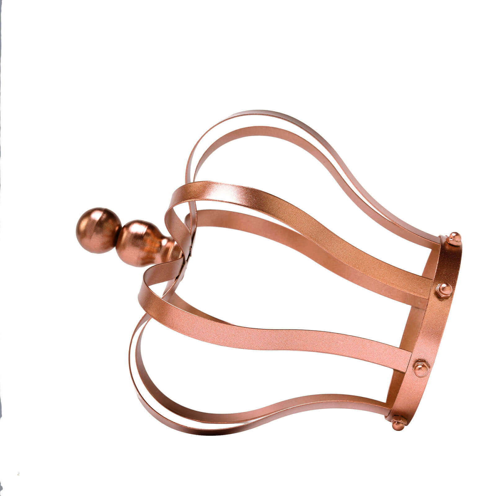 Metal Royal Crown Cake Topper Rose Gold - Sophisticated Wedding Cake Centerpiece Decor for Themed Events 9"