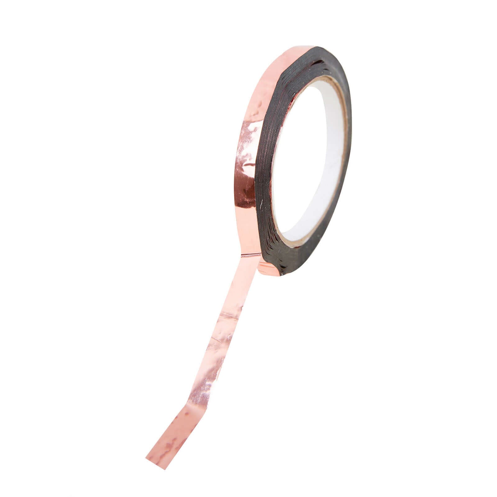 100 Yds 3 8" Rose Gold Metallic Film Tape Adhesive, DIY Floral Wrap Craft Decor Tape - Polyester with Acrylic
