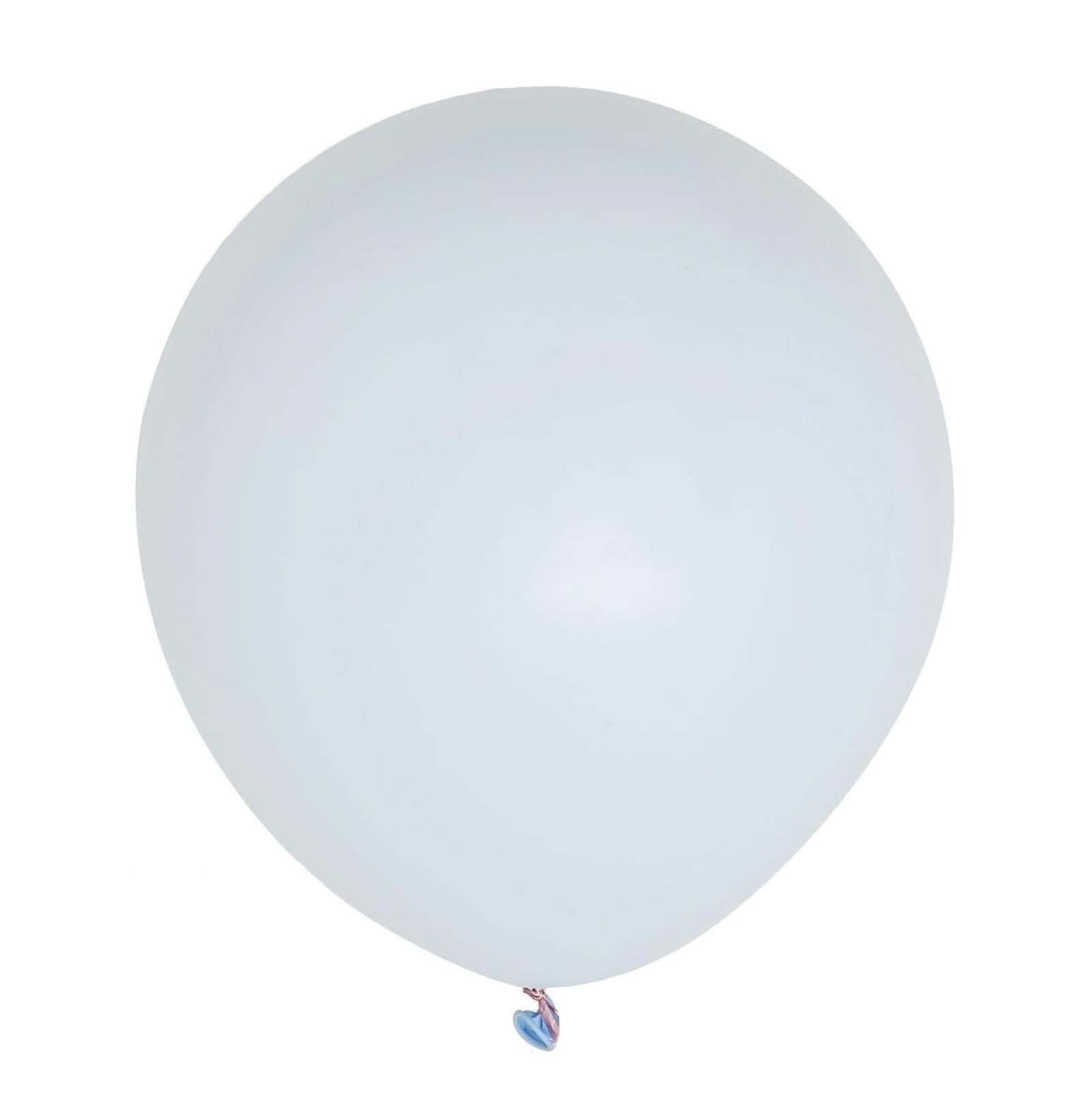 10 Pack 18" Matte Pastel Ice Blue Helium or Air Latex Party Balloons