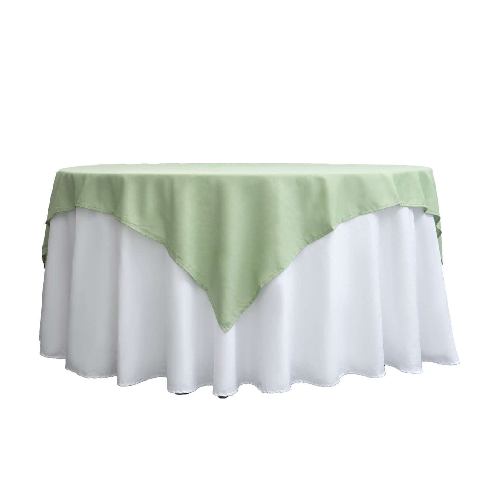 Polyester Square 70"x70" Tablecloth Sage Green - Wrinkle-Resistant & Durable Table Cover