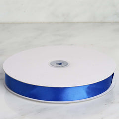 100 Yards 7 8" Royal Blue Single Face Decorative Satin Ribbon