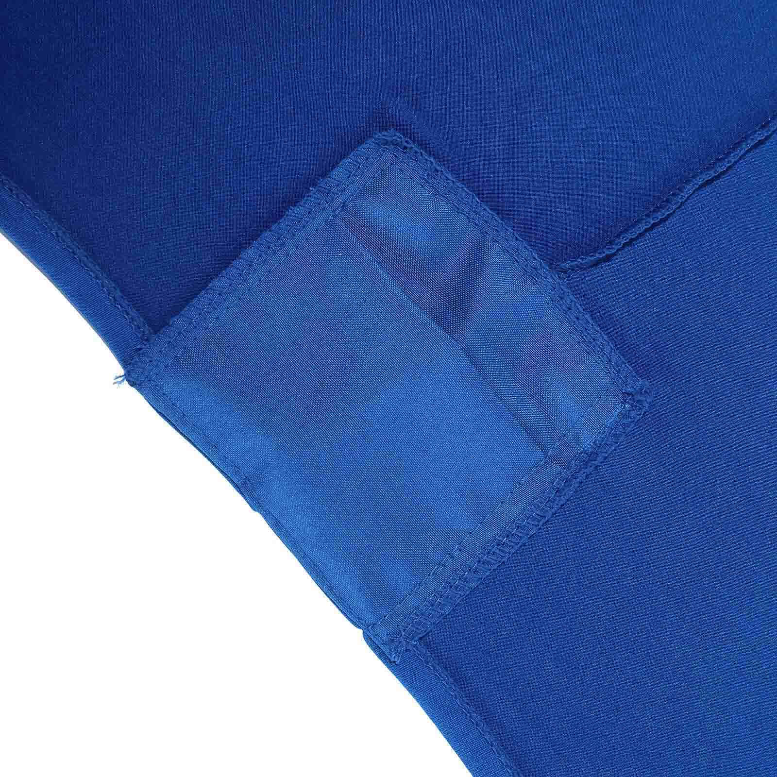 Stretch Spandex 96"x30" Rectangle Table Cover Royal Blue - Durable Form-Fitting Tablecloth