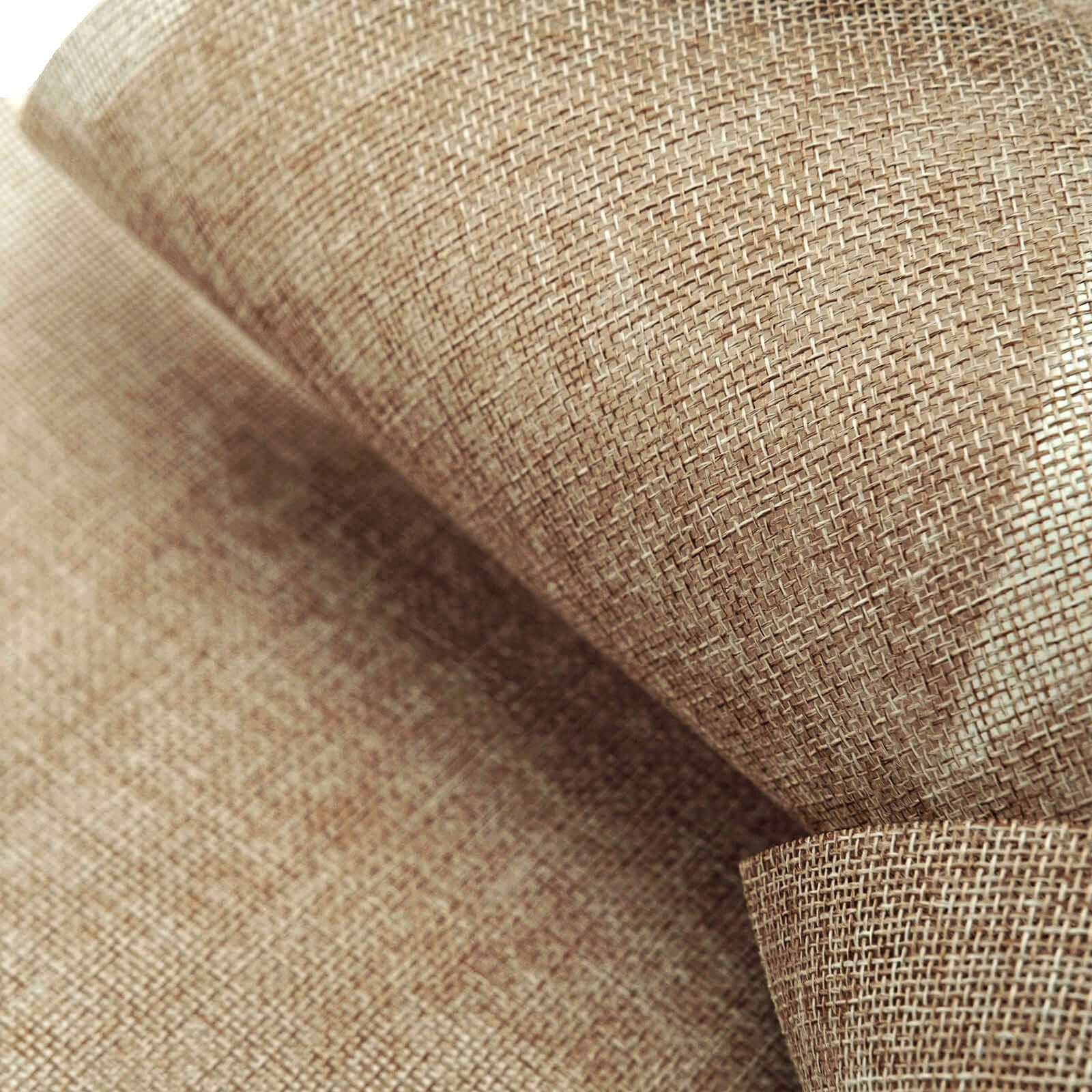 6"x10 Yards Natural Polyester Burlap Fabric Roll