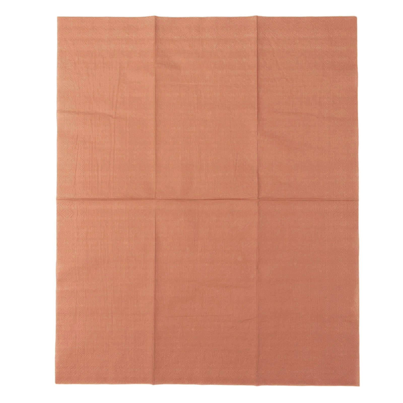 50-Pack Paper Napkins Soft Terracotta (Rust) - Disposable 2-Ply Cocktail and Beverage Napkins for Weddings