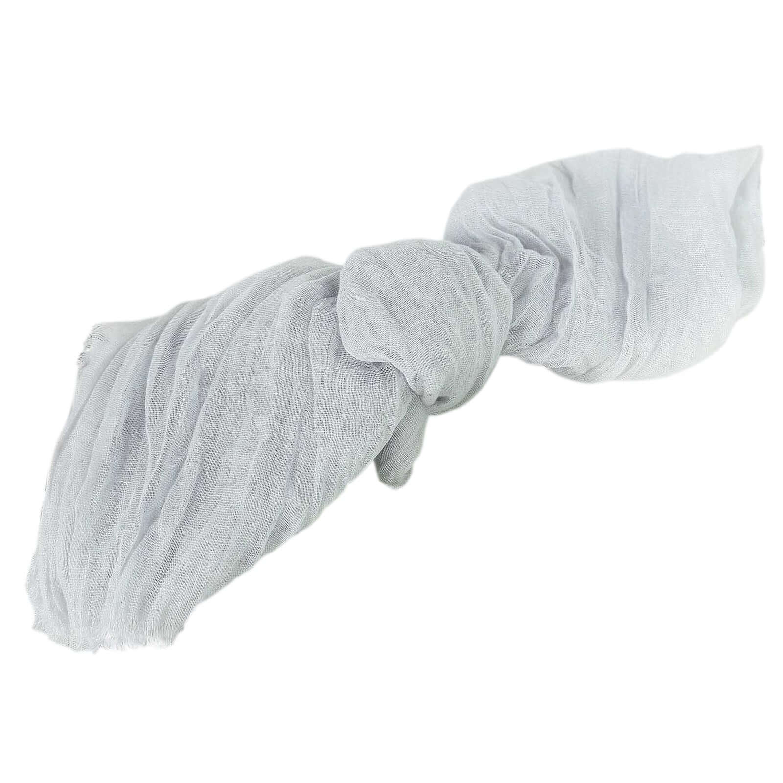 5 Pack Gauze Cheesecloth 24"x19" Napkins Silver Reusable Dinner Napkins