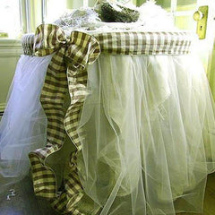 54"x40 Yards Ivory Sheer Organza Fabric Bolt, DIY Craft Fabric Roll