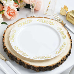 15" Dia Natural Wood Charger Plates With Bark Edge Wood Slice Chargers Rustic Wedding Table Settings