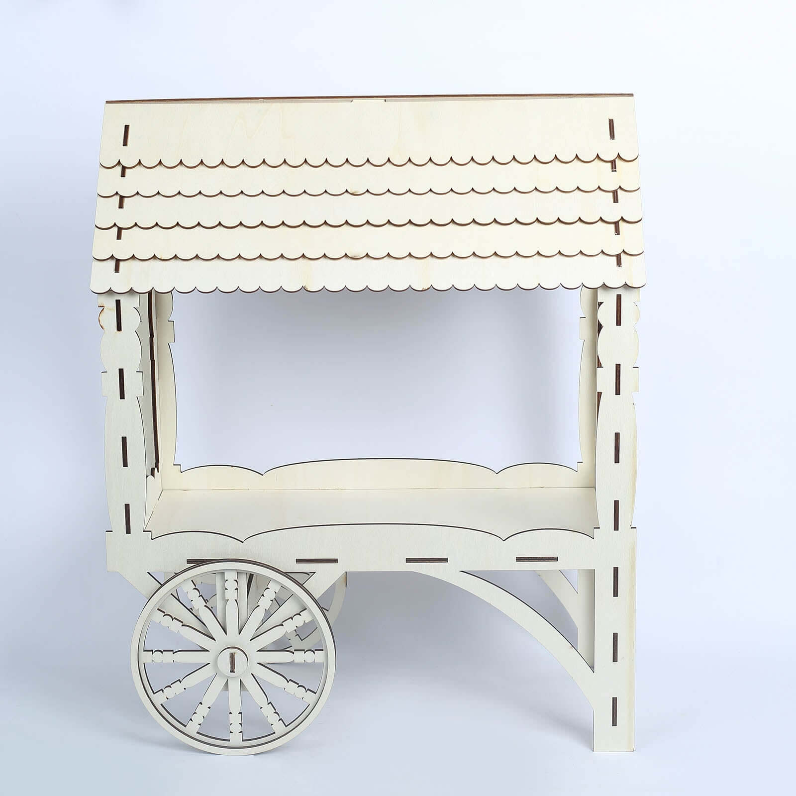 Mini Wooden Dessert Display Candy Cart Sweet Stall Design Natural - Tabletop Cupcake Stand 25"