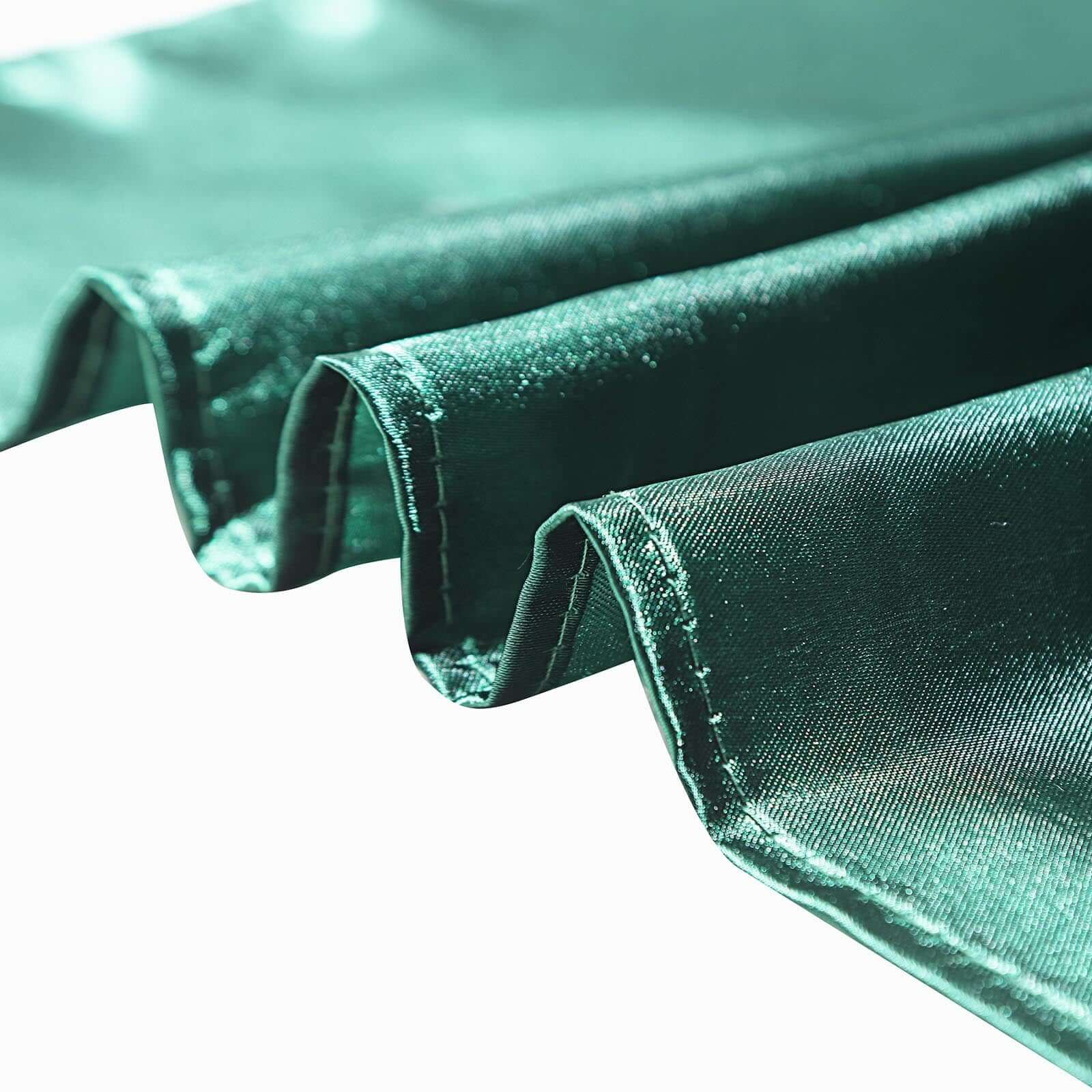 Satin Rectangular 90"x156" Tablecloth Hunter Emerald Green - Seamless Table Cover