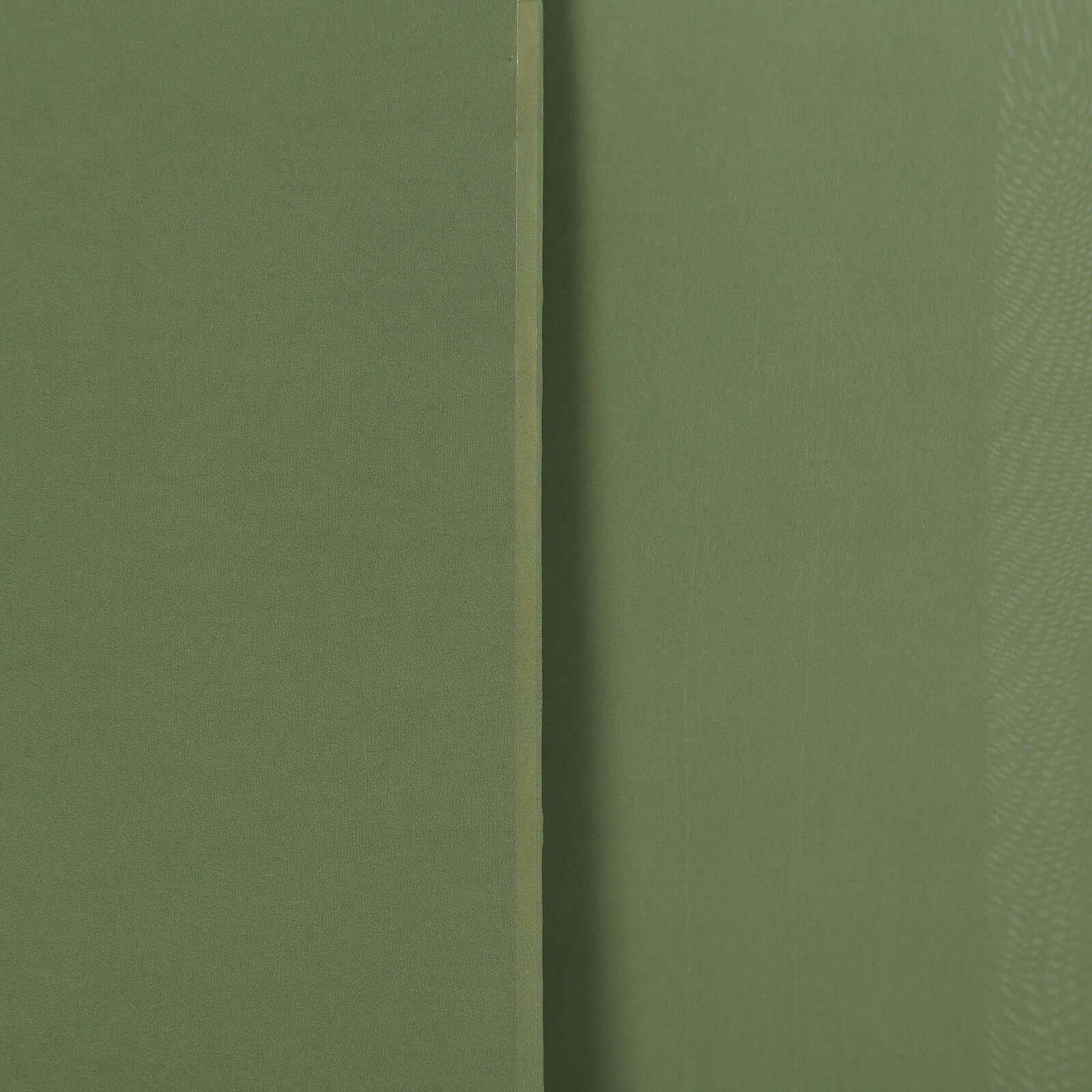 Set of 3 Matte Olive Green Spandex Fitted Chiara Backdrop Stand Cover For Round Top Wedding Arch - 5ft, 6ft, 7ft