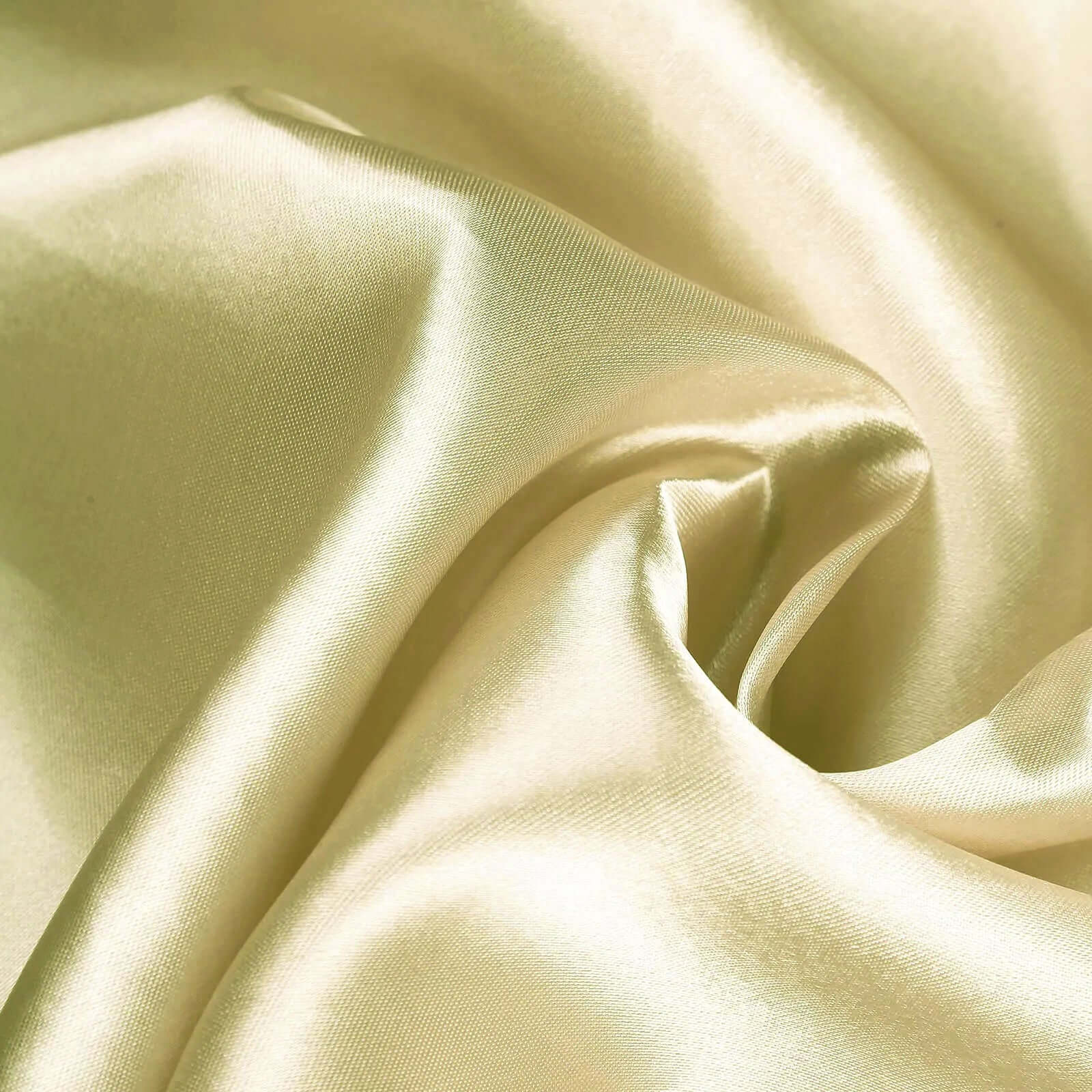 Satin Rectangular 90"x156" Tablecloth Champagne - Seamless Table Cover