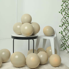 25 Pack 12" Matte Nude Double Stuffed Prepacked Latex Balloons