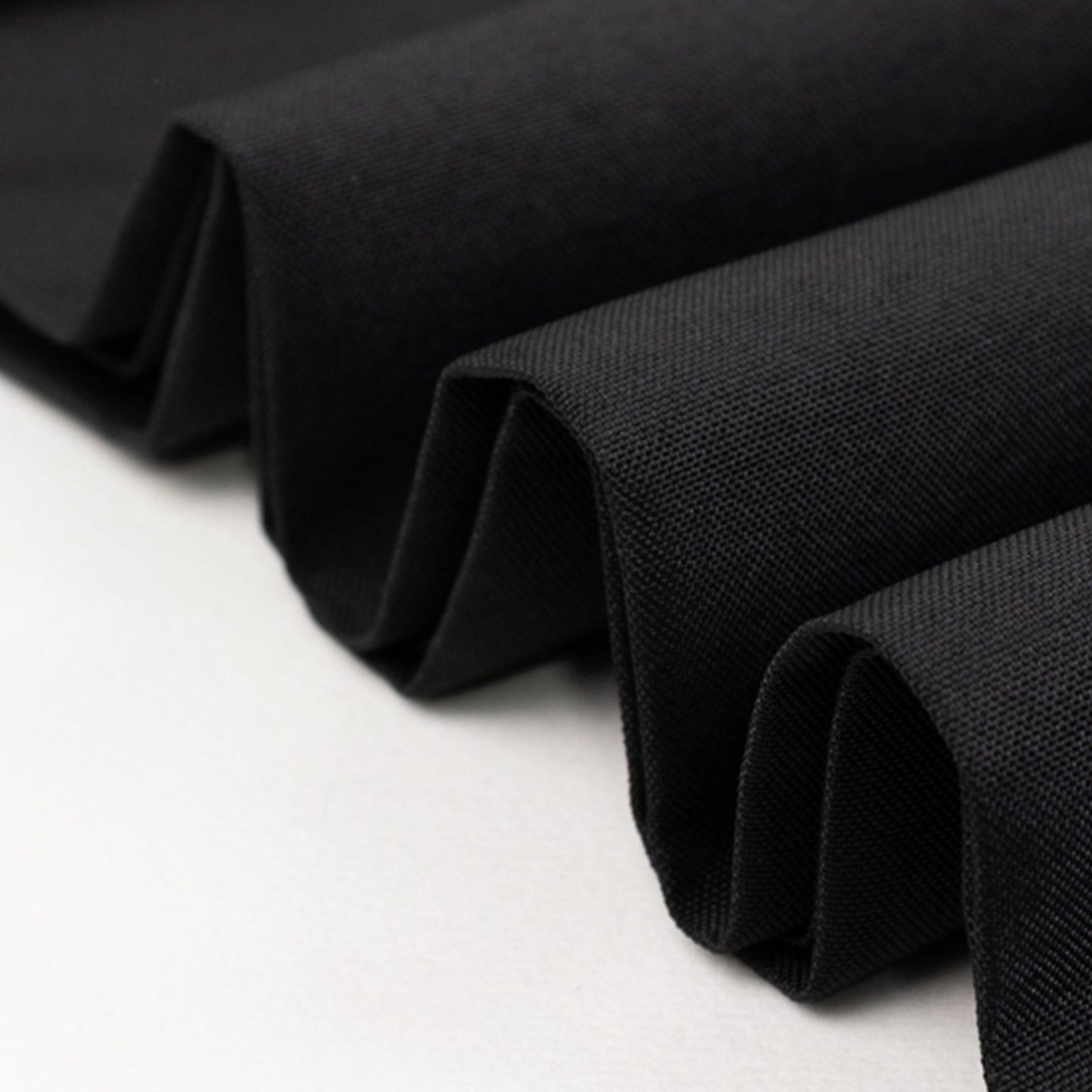 54"x10 Yards Premium Polyester Black Fabric Bolt, DIY Craft Fabric Roll for Upholstery, Curtains, and Event Decor