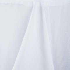 Premium Polyester 60"x102" Rectangle Tablecloth White - Durable 220GSM Wrinkle-Resistant Design Table Cover for Weddings & Events