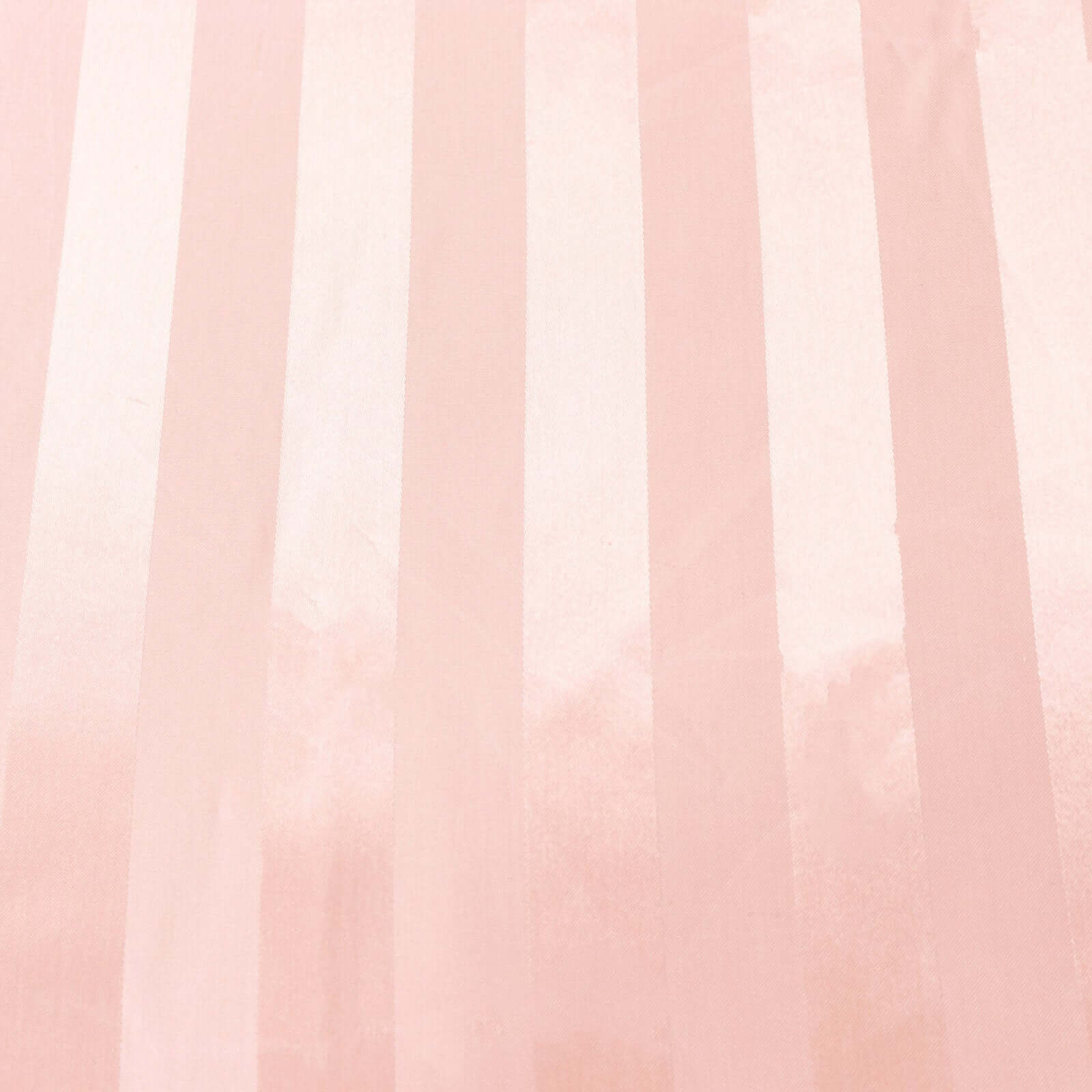 Satin Striped 90"x132" Rectangular Tablecloth Dusty Rose Satin Stripe - Seamless Silky Smooth Table Cover