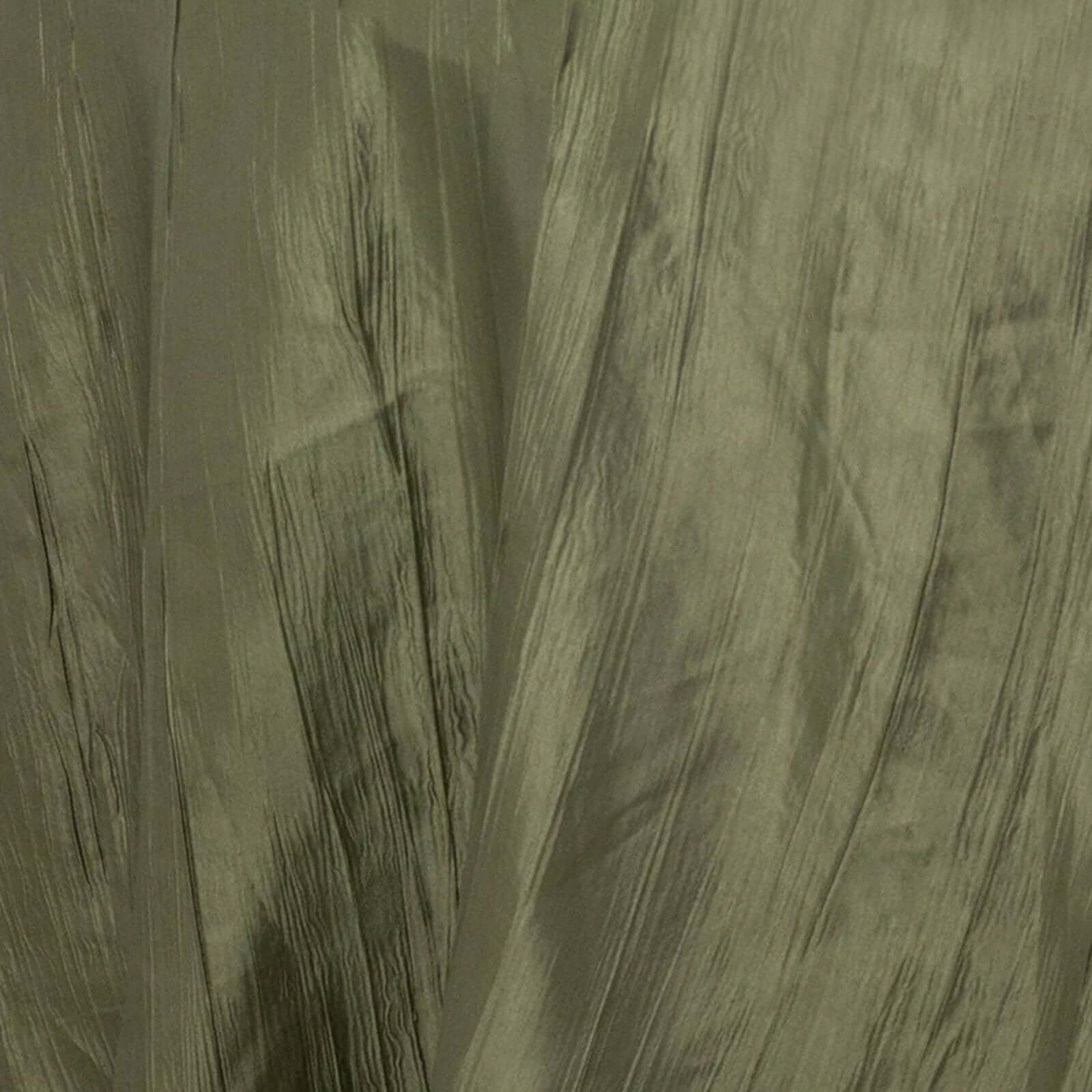Taffeta 90"x156" Rectangle Tablecloth Dusty Sage Green - Accordion Crinkle Seamless Table Cover