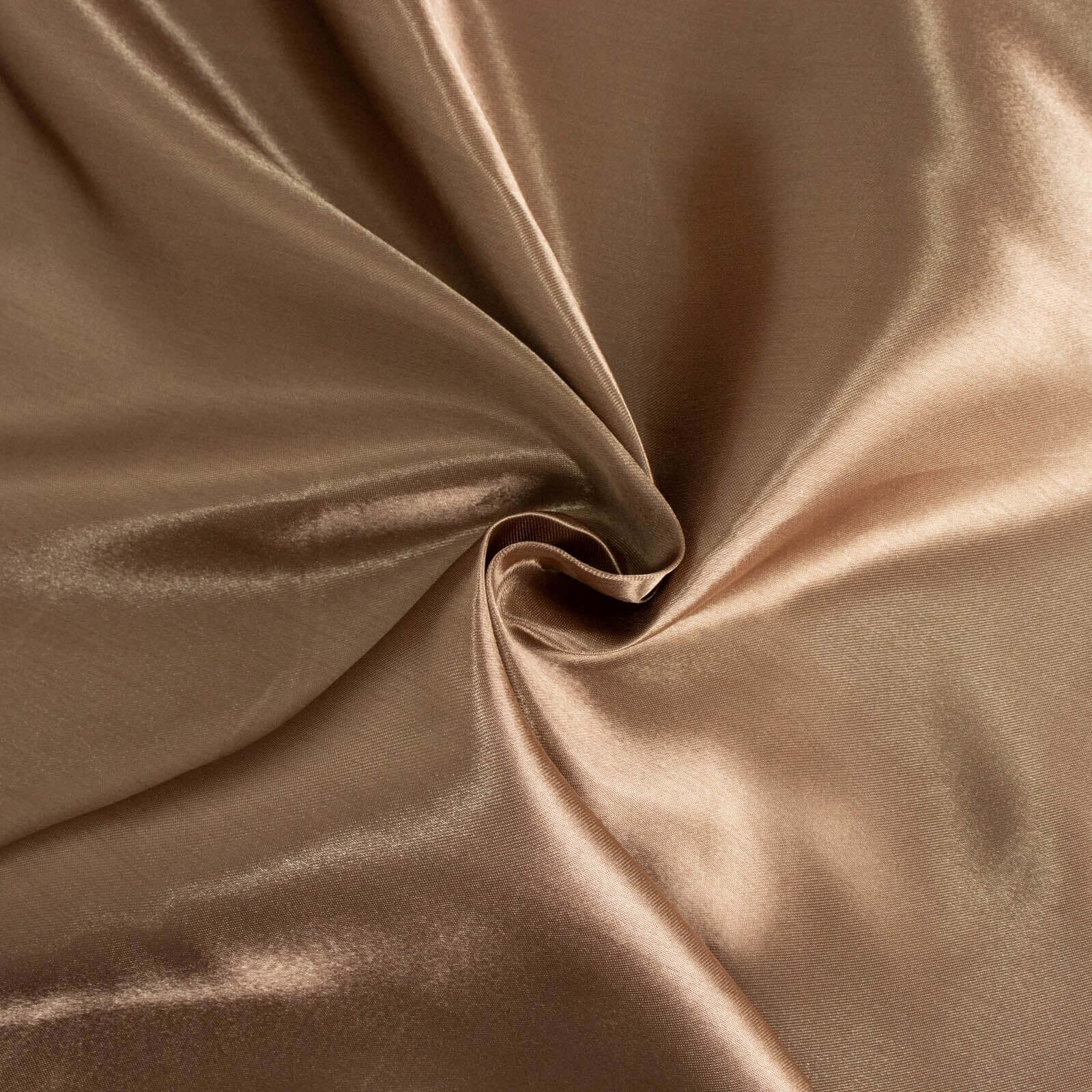 Satin Rectangular 90"x132" Tablecloth Taupe Satin - Seamless Table Cover