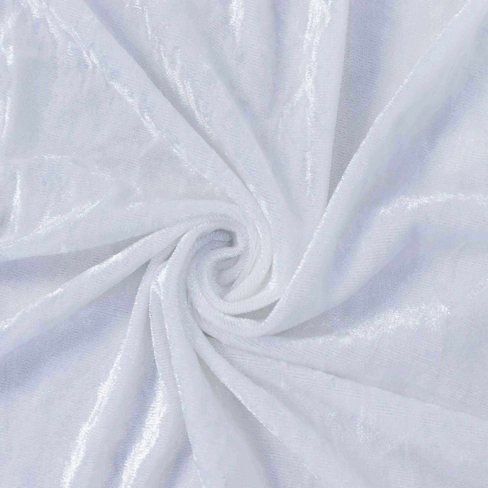 8ftx8ft White Premium Smooth Velvet Event Curtain Drapes, Privacy Backdrop Event Panel with Rod Pocket