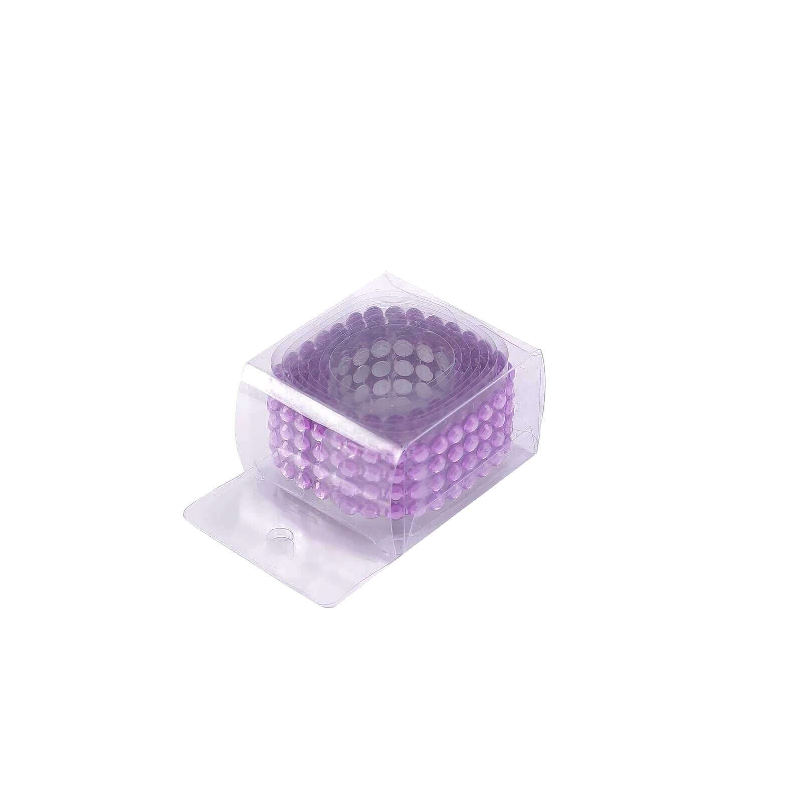 3ft Lavender Lilac Stick-On Rhinestone Tape, DIY Self Adhesive Diamond Gemstone Stickers