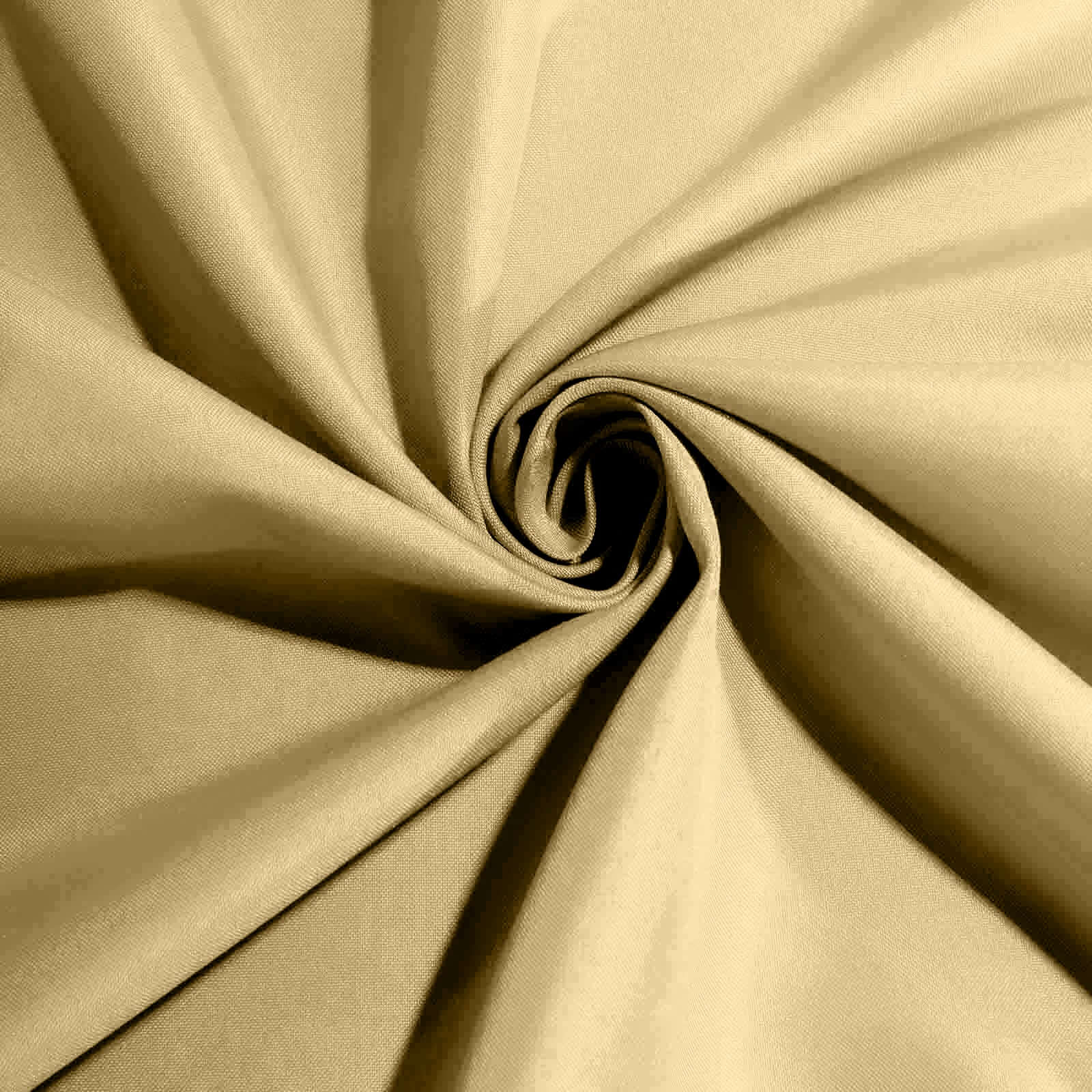 5 Pack Polyester 17"x17" Napkins Champagne - Durable & Wrinkle Resistant Dinner Napkins