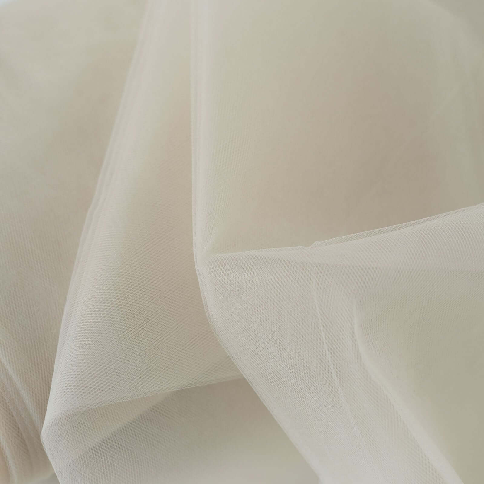 108"x50 Yards Beige Tulle Fabric Bolt, DIY Craft Fabric Roll