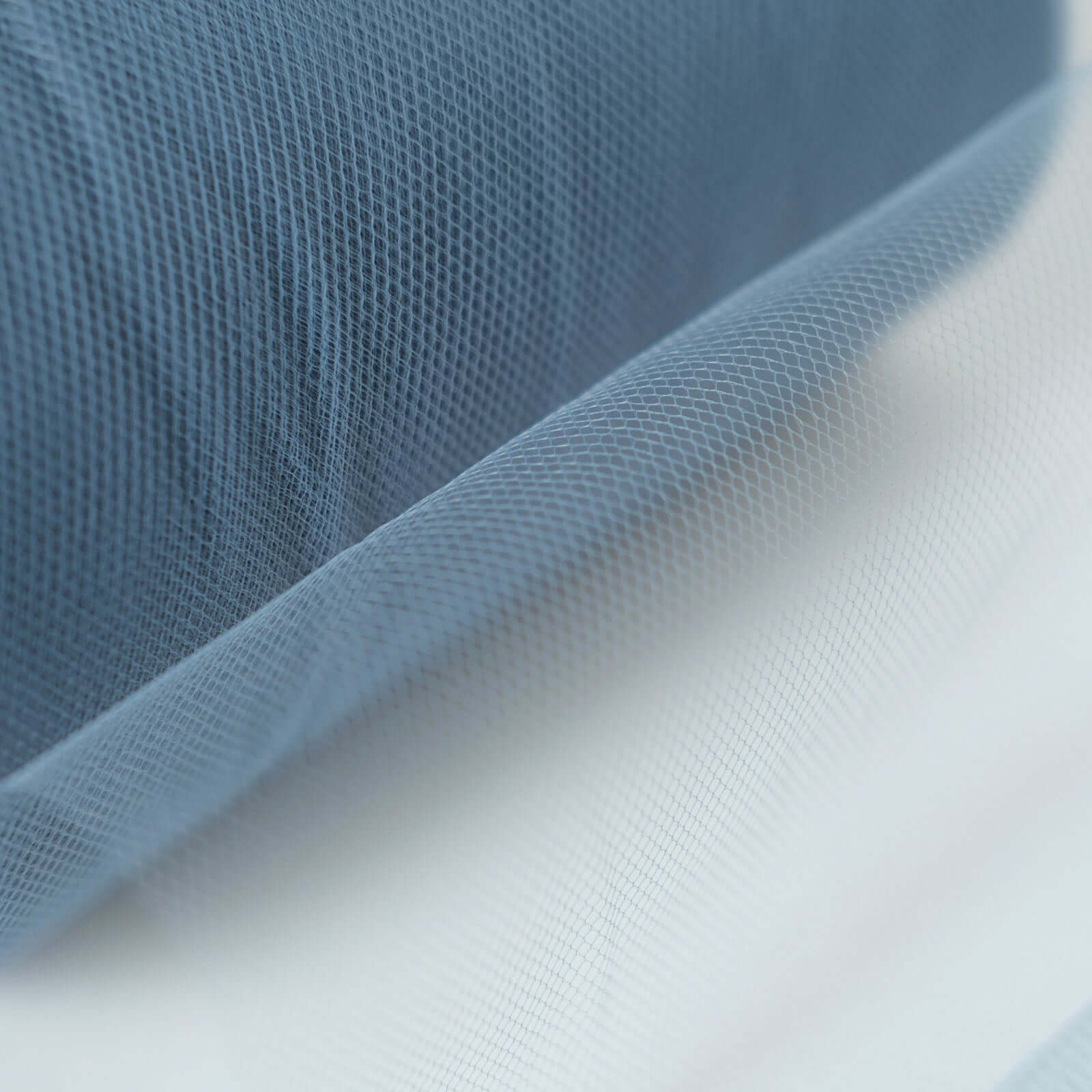 6"x100 Yards Dusty Blue Tulle Fabric Bolt, Sheer Fabric Spool Roll For Crafts