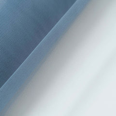 18"x100 Yards Dusty Blue Tulle Fabric Bolt, Sheer Fabric Spool Roll For Crafts