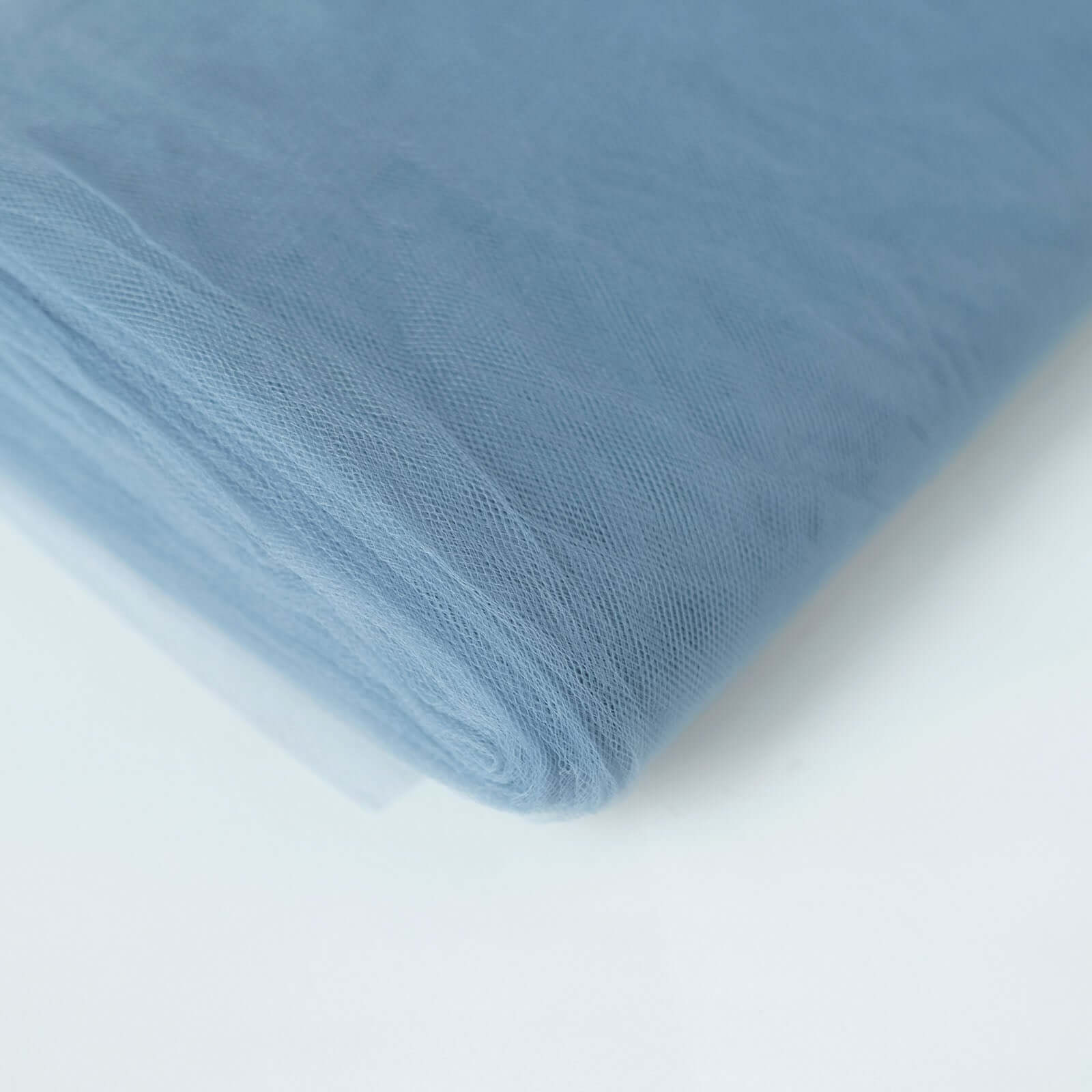 54"x40 Yards Dusty Blue Tulle Fabric Bolt, DIY Crafts Sheer Fabric Roll