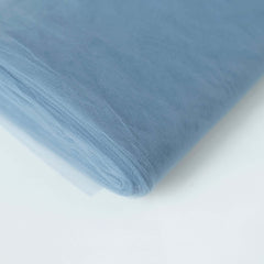 54"x40 Yards Dusty Blue Tulle Fabric Bolt, DIY Crafts Sheer Fabric Roll