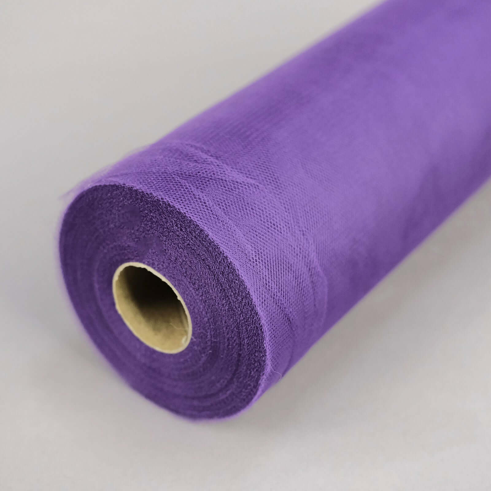 12"x100 Yards Purple Tulle Fabric Bolt, Sheer Fabric Spool Roll For Crafts