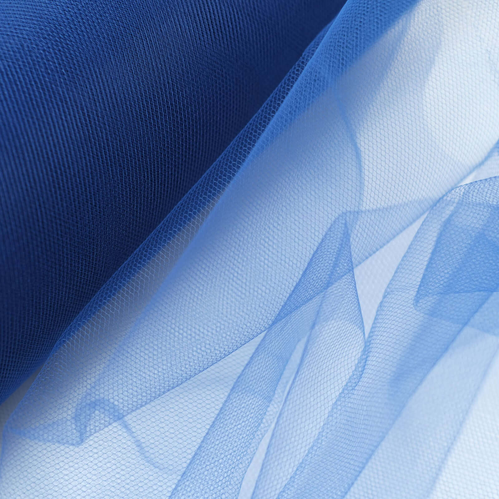 12"x100 Yards Royal Blue Tulle Fabric Bolt, Sheer Fabric Spool Roll For Crafts