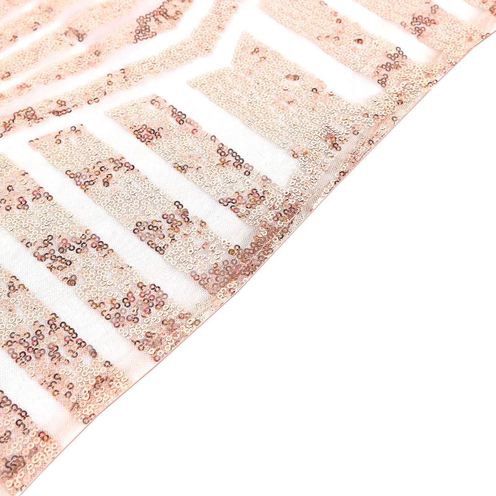 Sequin 72" Table Overlay Square Tablecloth Blush - Diamond Glitz Table Cover