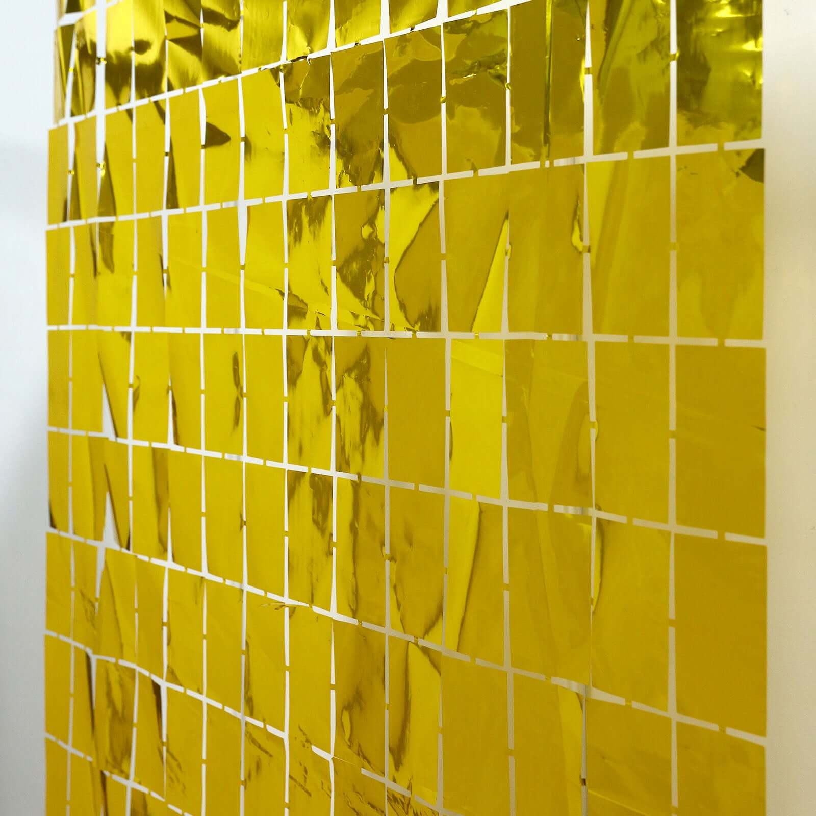 Shiny Gold Metallic Foil Rectangle Curtain Party Backdrop Door Window Curtain - 3ftx6.5ft