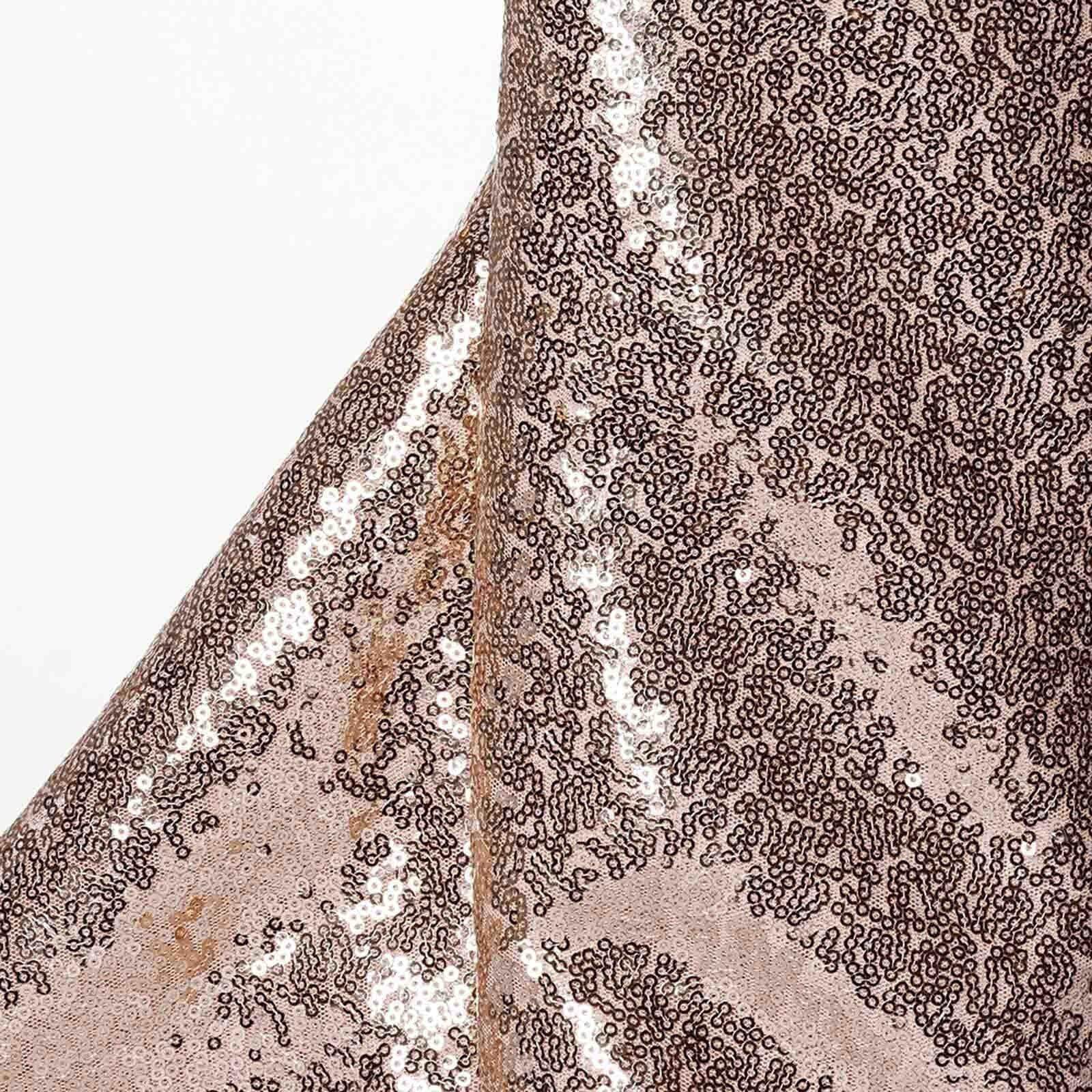 54"x4 Yards Blush Sequin Fabric Bolt, Sparkly DIY Craft Fabric Roll
