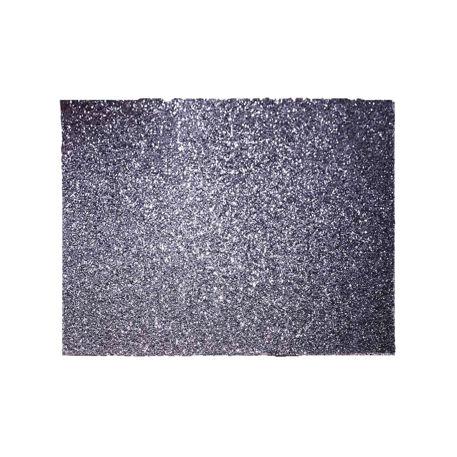 6-Pack Placemats Glitter Design Charcoal Gray Sparkle Rectangle - Non-Slip Decorative Dining Table Mats 12"x18"