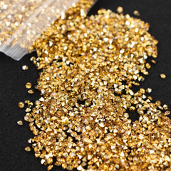 14400 Pcs Faux Diamond Rhinestone Vase Fillers Gold, Wedding Table Scatter Gems Sparkling Decorative Design 3mm