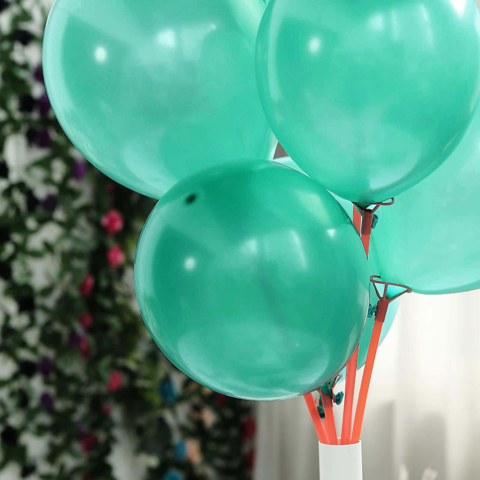 25 Pack 12" Shiny Pearl Turquoise Latex Helium or Air Balloons
