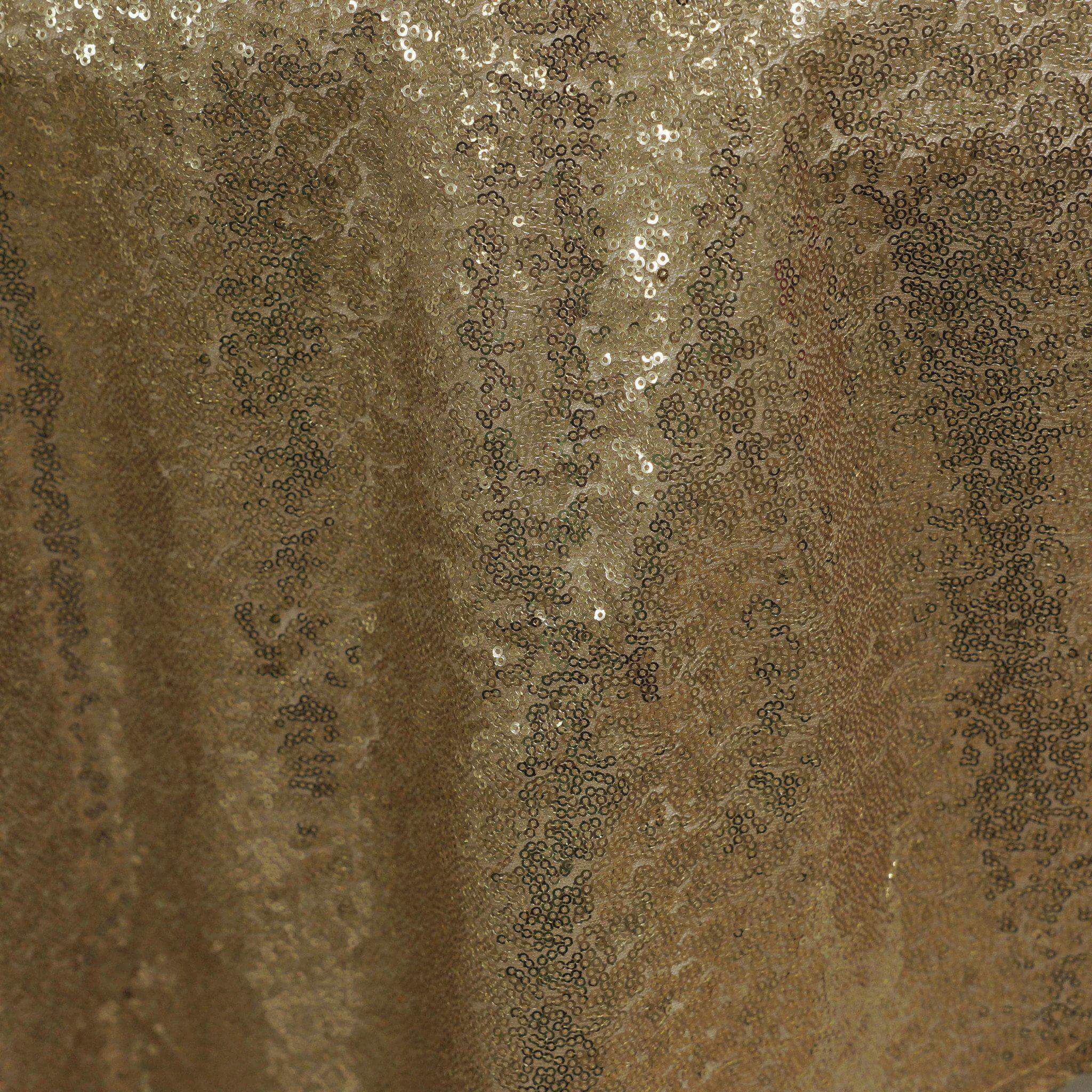 Sequin 72"x72" Table Overlay Square Tablecloth Champagne - Sparkly Table Cover