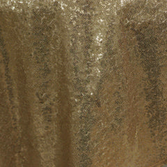 Sequin 72"x72" Table Overlay Square Tablecloth Champagne - Sparkly Table Cover
